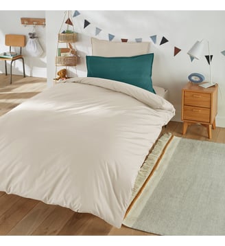 Housse couette enfant percale coton bio Scenario La Redoute Interieurs
