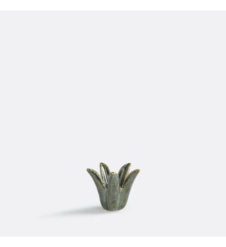 Bougeoir palmier en céramique, hauteur 8,5 cm La Redoute Interieurs