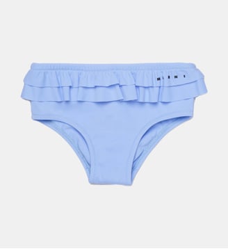 Slip de bain avec logo - Marni - Bluette légère