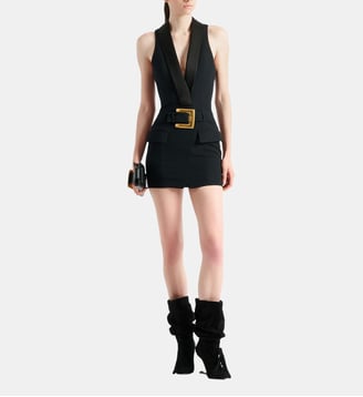 Robe courte ceinturée - Balmain - Noir