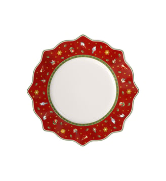 Assiette plate rouge Villeroy & Boch