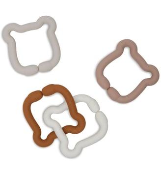 Anneaux de dentition Teddy Bear - Jollein - Marron