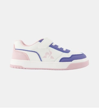 Baskets basses LCS Court Breaker finition lisse - Le Coq Sportif - Blanc et lilas