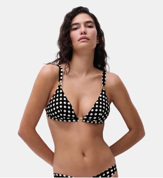 Haut de maillot de bain sans armature triangle coques spacer amovibles - Chantelle - Jungle rose