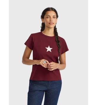 t-shirt en coton étoile Agnès b.
