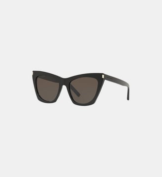 Lunettes de soleil SL 214 KATE YS000091 - Saint Laurent - Noir brillant
