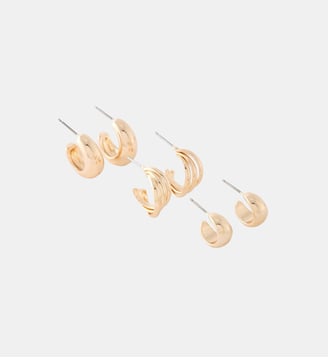 Set de 3 petites créoles dorées - Balaboosté - Doré