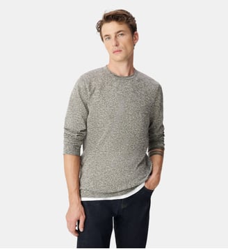 Pull tricot mouliné - Ikks - Vert kaki