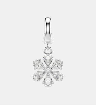 Charm Idyllia, Flocon de neige, Métal rhodié - Swarovski - White et rrhodium plated