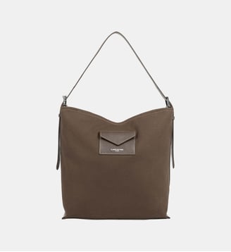 Grand sac seau Canvas KBA en coton - Lancaster - Marron