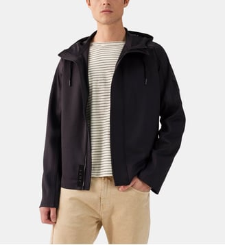 Veste 'oversize' bimatière Ernest - Jott - Black