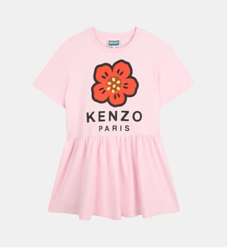 Robe froncee a la taille - Kenzo Kids - Œillet