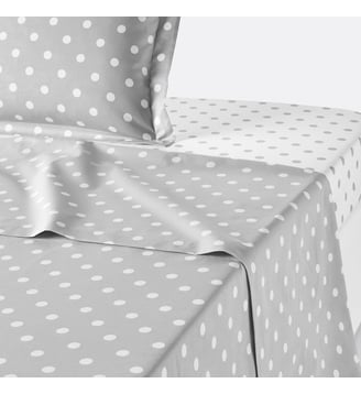 Drap pur coton imprimé pois La Redoute Interieurs