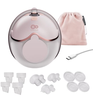 Tire-lait mains libres MamaFlow - Kinderkraft - Rose