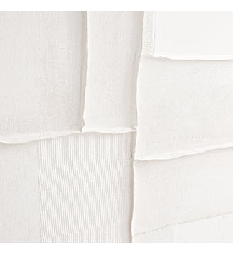 Toile en lin 100 x 100 cm - La Redoute Interieurs - Blanc