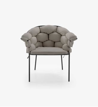 BRIDGE ECRU / STRUCTURE CHARBON SERPENTINE by Eléonore Nalet - Cinna - Beige