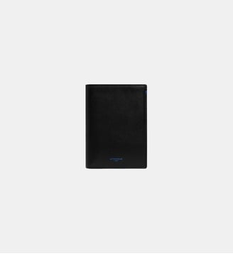 Grand portefeuille vertical zippé Martin en cuir lisse - Le Tanneur - Noir
