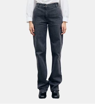 Jean droit à poches cargo - IBORY - Gerard Darel - Anthracite