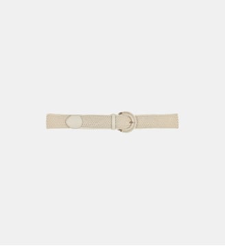 Ceinture large tressée - La Fée Maraboutée - Écru