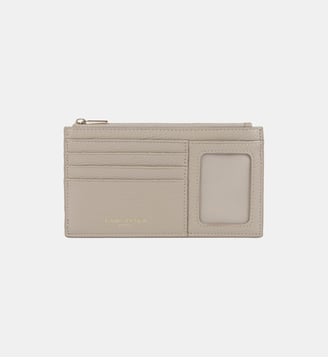 Porte-cartes Dune en cuir - Lancaster - Galet