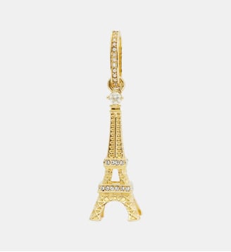 Pendentif Tour Eiffel dorée, Ingéniosité et Ambition - Les Néréides - Jaune