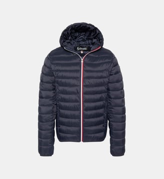 Doudoune ultralégère à capuche - Schott - Bleu marine