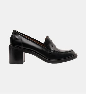 Oxford - Mocassins En Cuir Brossé Noir Parallèle