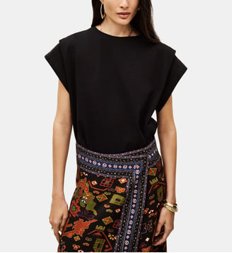 T-shirt ample Pio en coton - Ba&sh - Noir