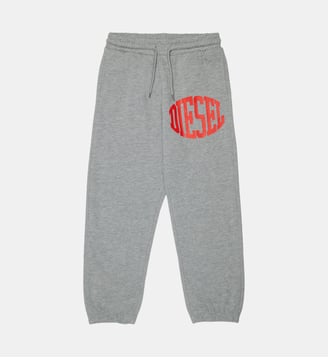 Pantalon en molleton avec logo Diesel Kids