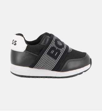 Baskets en cuir de vachette - BOSS Kidswear - Black