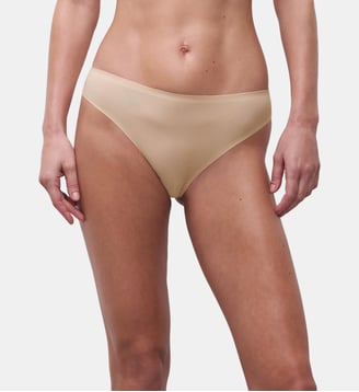 String seconde peau - Chantelle - Beige et doré