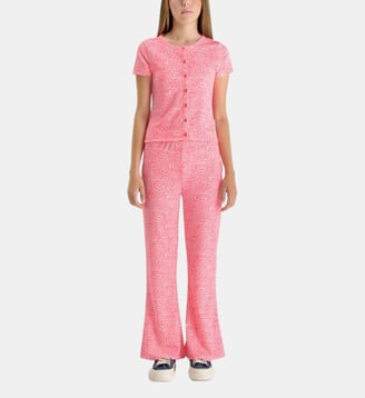 Pantalon FABIAGI flare - Le Temps Des Cerises - Rose