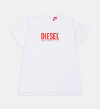 T-shirt à logo imprimé - Diesel Kids - Blanc