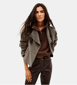 Manteau Kemelia - Ba&sh - Moka