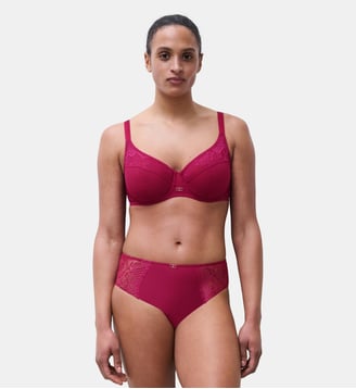 Culotte taille haute avec bijou - Chantelle - Fraise des bois