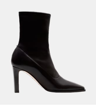 Alva - Bottines En Cuir Nappa Stretch Expresso - Parallèle - Noir