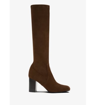 Petrona - Bottes En Cuir Stretch Cognac - Parallèle - Cognac