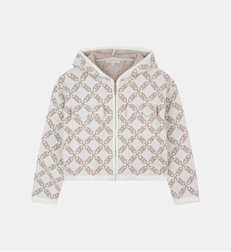 Cardigan à capuche - Michael Kors Kids - Écru et beige