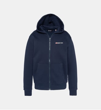 Sweatshirt à capuche zippé enfant - Schott - Marine
