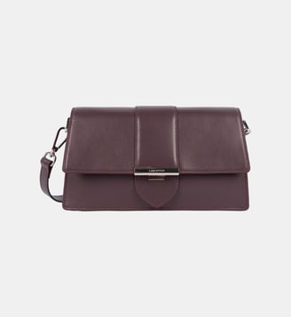 Sac trotteur Paris Ily en cuir - Lancaster - Bordeaux foncé