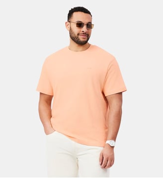 T-shirt jersey texturé - Lacoste - Rose pâle