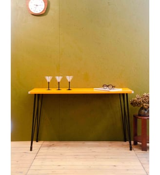Console en formica Hanna N°1546- Produit chiné - Debongout - Orange