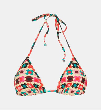 Hauts de maillot de bain Triangle Groovy Dot Giallo - La DoubleJ - Jaune
