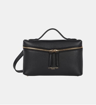 Sac à main boite Tresor en cuir - Lancaster - Noir