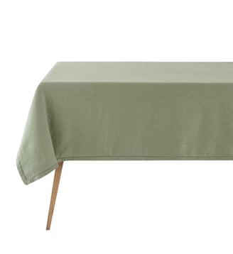 Nappe Nuances 50% coton - 50% lin - Le Jacquard Francais - Kaki clair