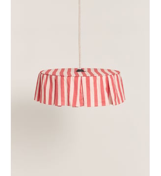 Abat-jour pour suspension diam. 40cm Vibes - Nobodinoz - Red stripes