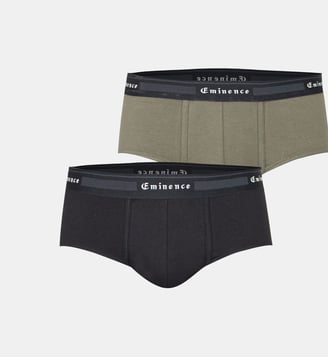 Slips, Lot de 2, TAILOR - Eminence - Noir et kaki
