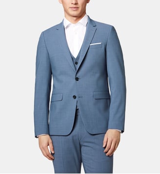 Veste de costume extra slim Nick - Digel - Bleu clair