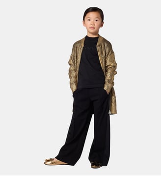 Pantalon large - Lanvin Kids - Black