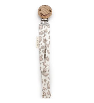 Attache sucette Wood - Babyshower - Blanc